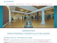 Tablet Screenshot of naradayoga.com